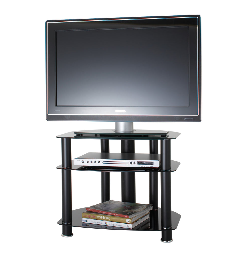 Modern Full Glass TV Stand For Living Room – tvcabinets.co.uk