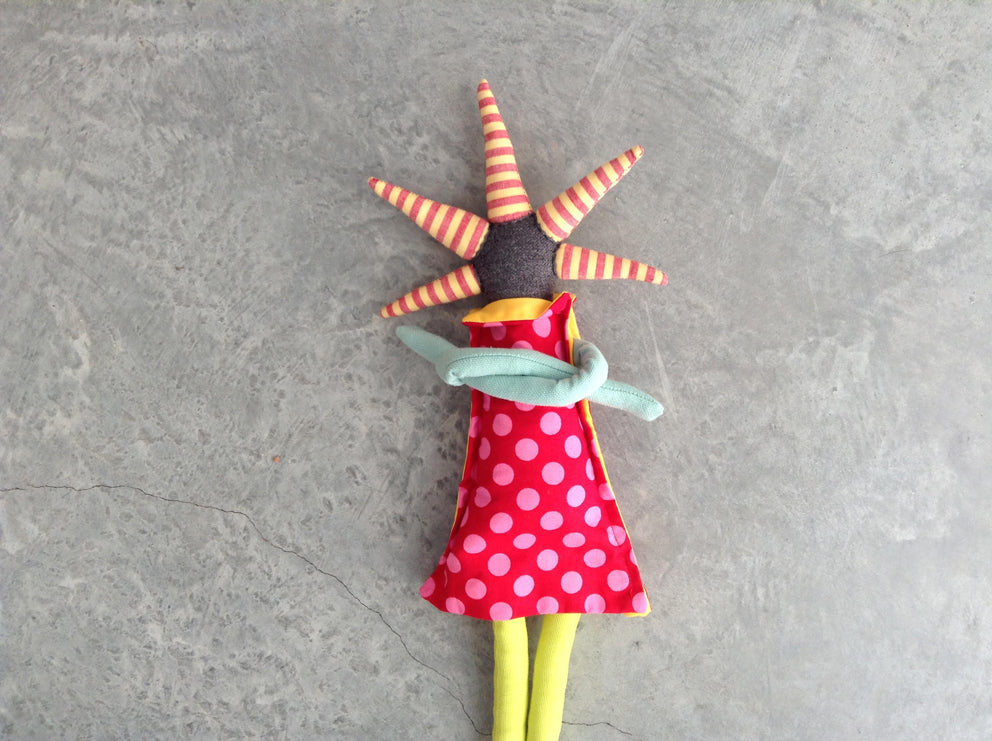 handmade fabric doll