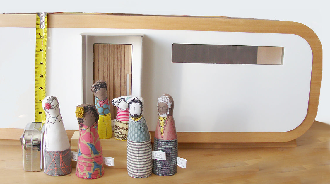 modern dolls house family