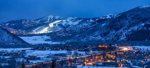 US spotlight park city, Utah, USA