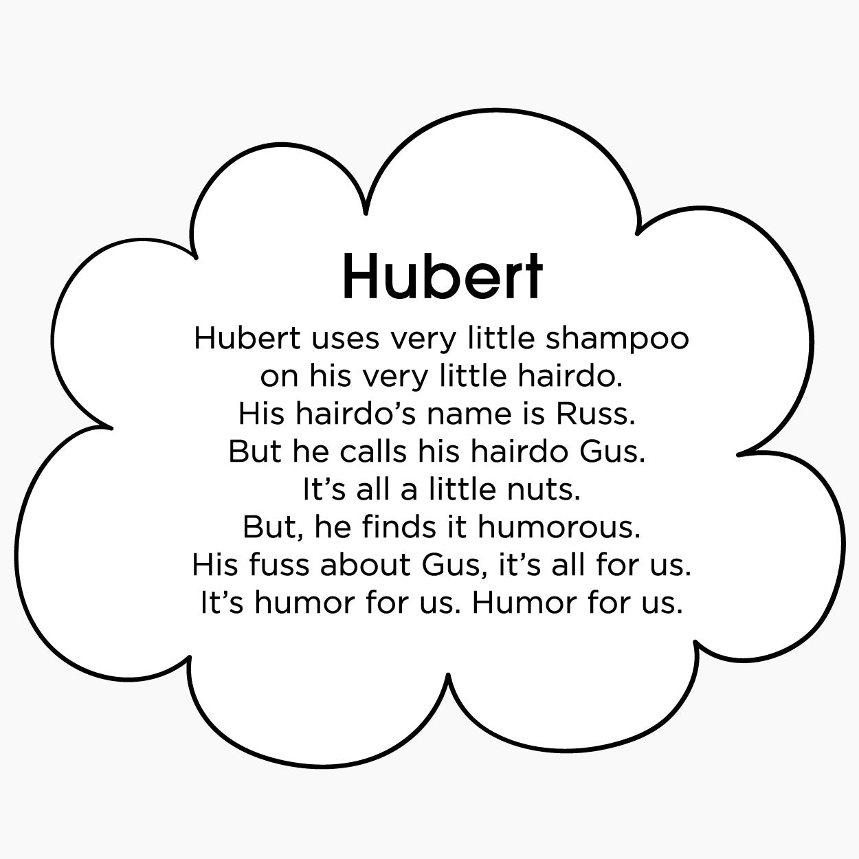 Meet Hubert by Monica Escobar Allen. themomemans.com MoMeMans® are on a mission to bring joy to parenting by finding the funny, sunny side with Poetry + Songs + Art + Gifts for Creative Grown-Up Kids. Brooklyn, NY