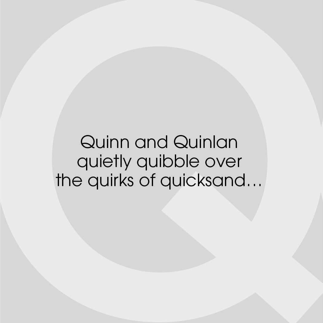 The MoMeMans® ZYX Project: Alliterative Tales from Z to A. Letter Q: Quinn + Quinlan by Monica Escobar Allen. Learning the ABCs for Babies and Tots. Not every story has a happy ending.