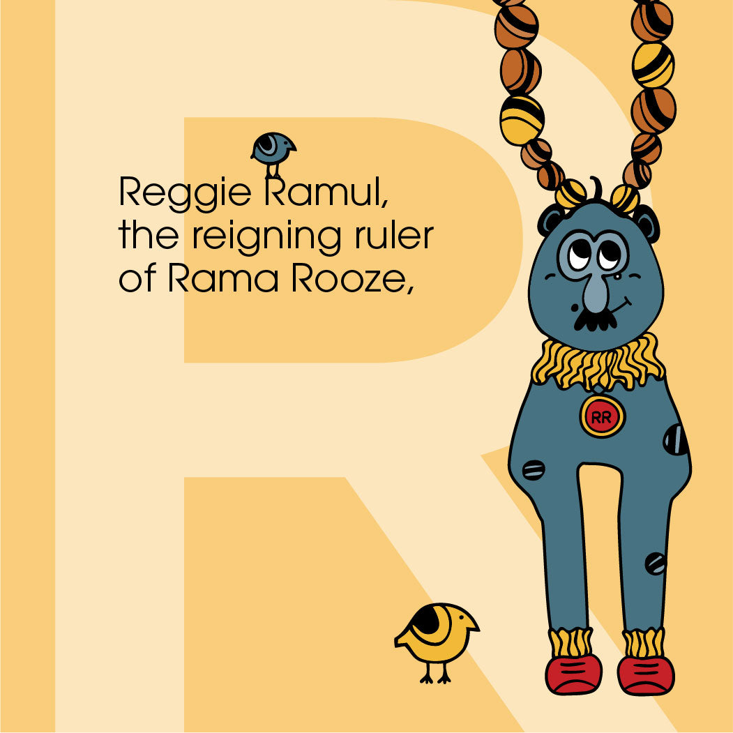The MoMeMans® ZYX Project: Alliterative Tales from Z to A. Letter R: Reggie Ramul by Monica Escobar Allen. Learning the ABCs for Babies and Tots.