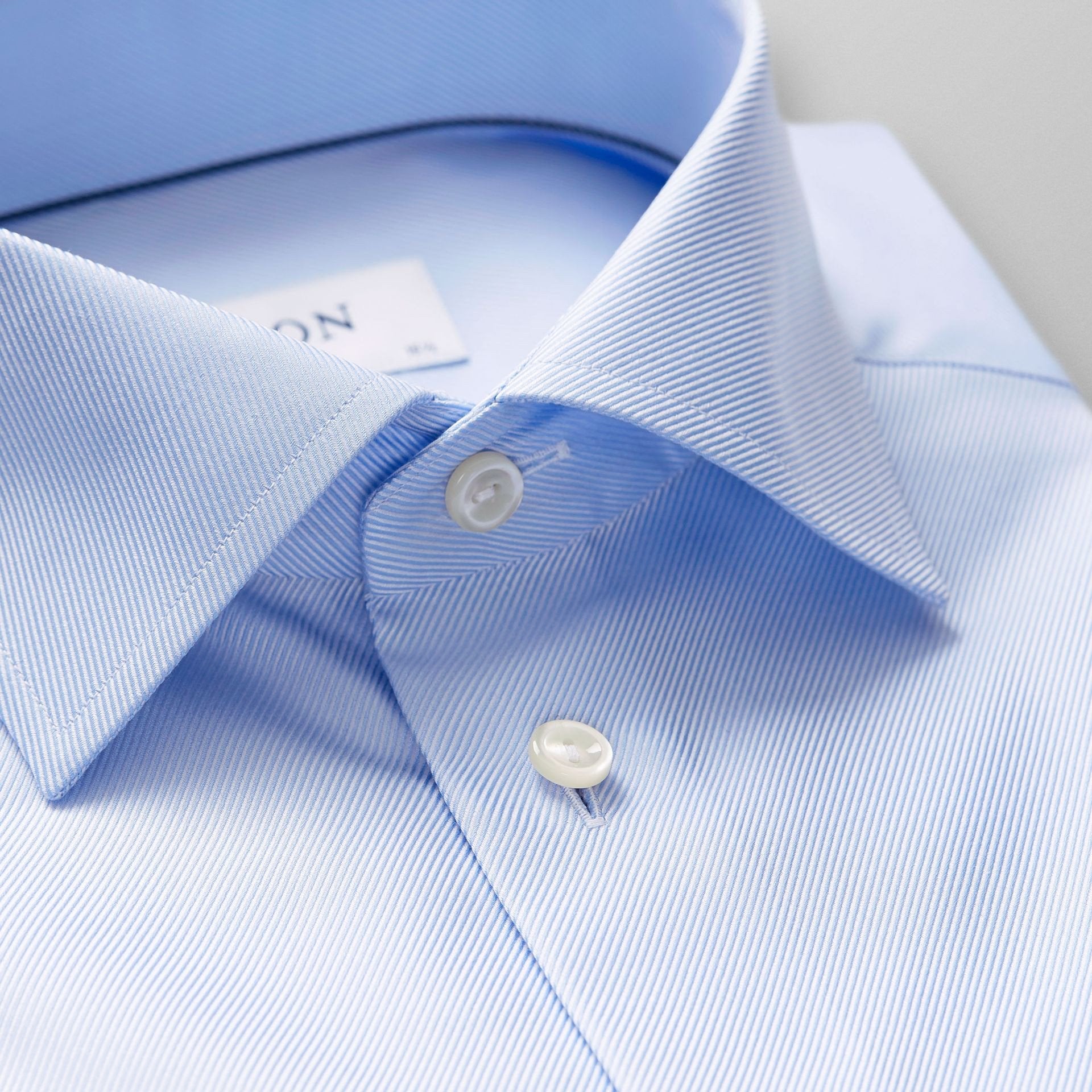 ETON® | Slim Fit Textured Twill Shirt - Light Blue – FREEDS
