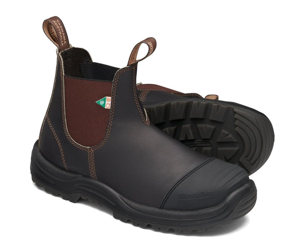 Blundstone 167 - Men's Work & Safety Boot Rubber Toe Cap Stout Brown