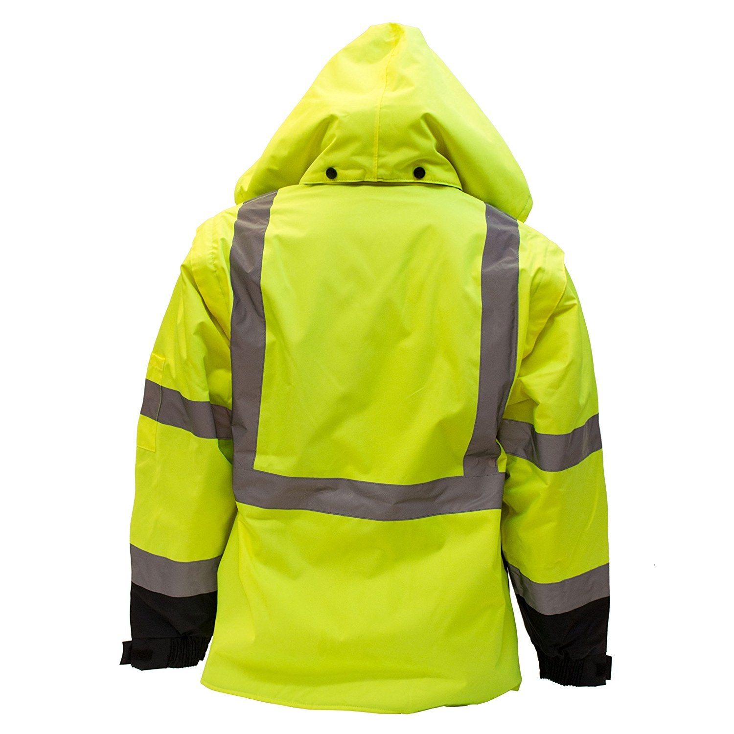 Ansi Class 3 High Visibility Safety Bomber Jacket With Zipper - J8512 ...