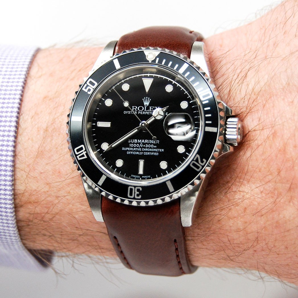 submariner leather strap