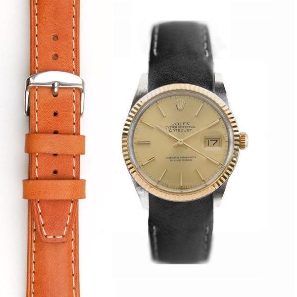 datejust leather strap