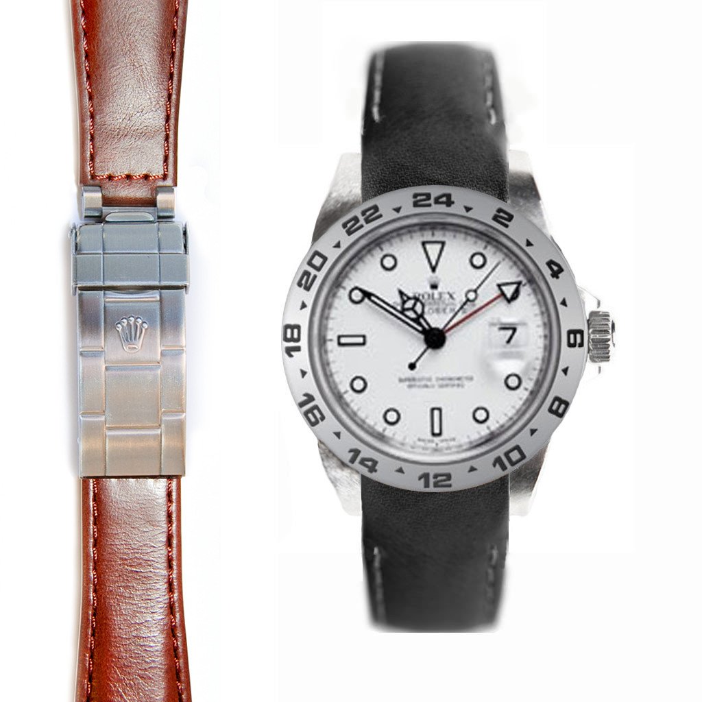 Everest Curved End Leather Strap for 