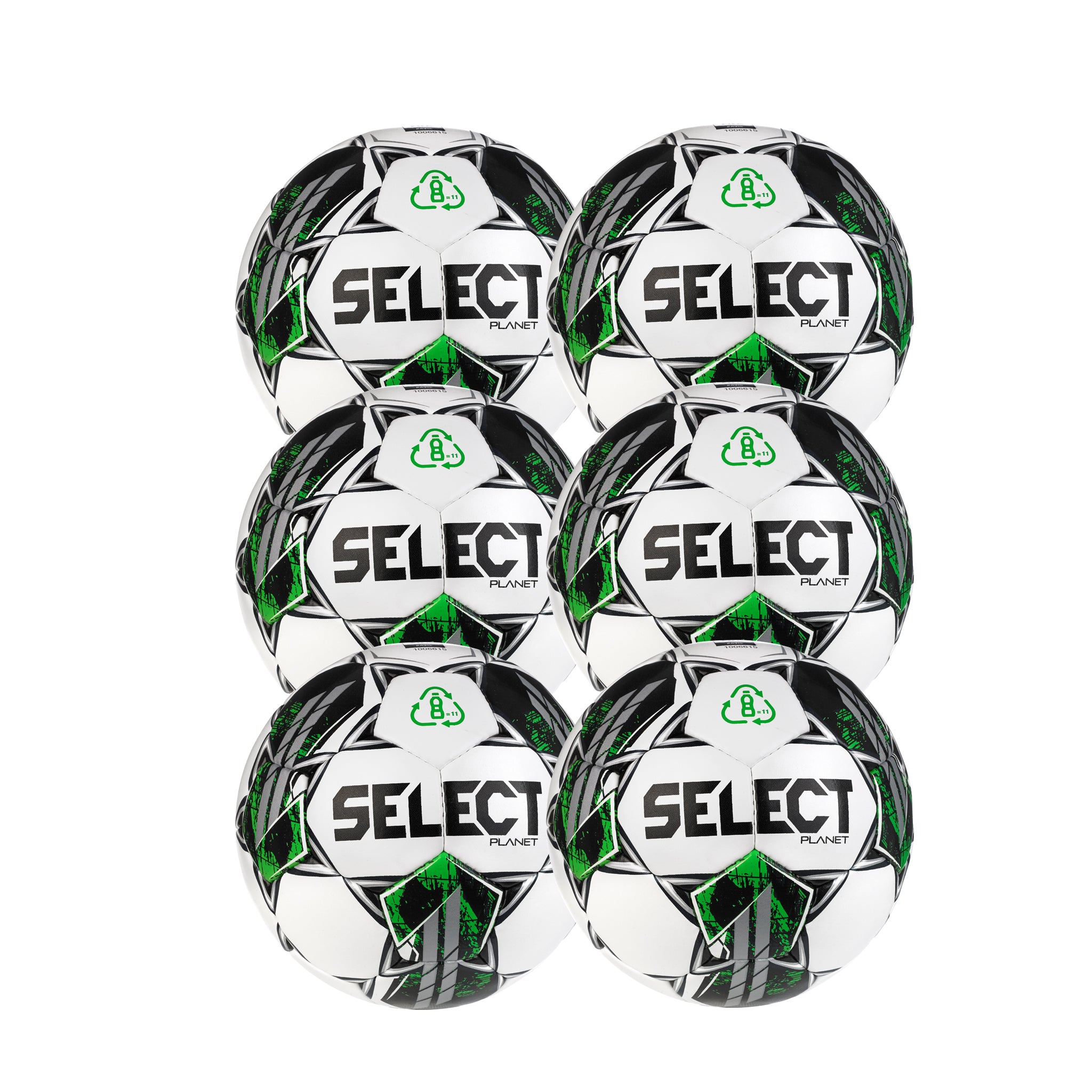  Select Planet Eco-Friendly Soccer Ball, Size 5, White/Green :  Sports & Outdoors