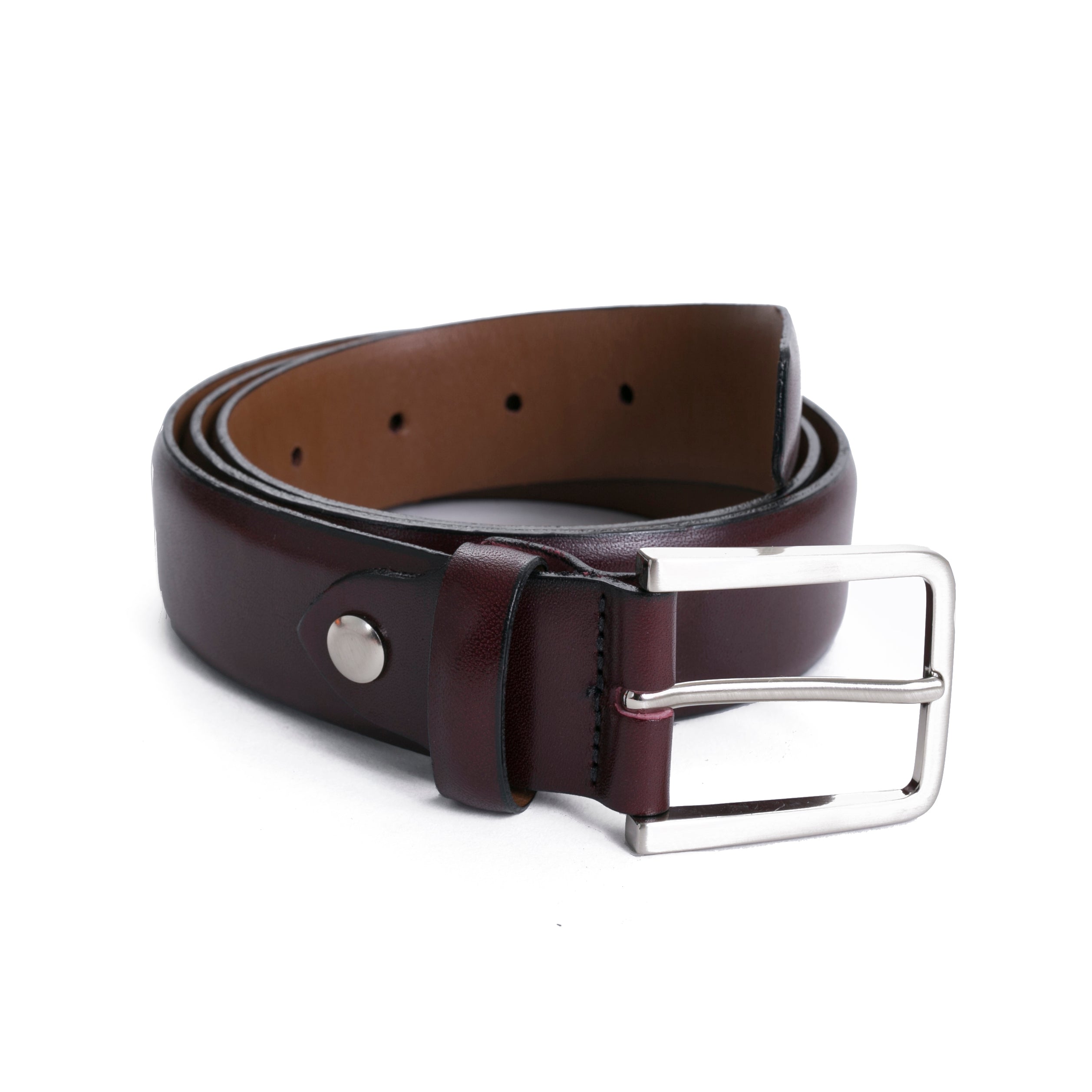 Oxblood Leather Dress Belt | Shop Sydney's Toronto