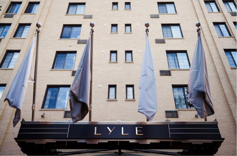 picture of Art Deco Style building that host the Lyle DC Hotel