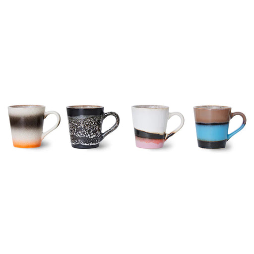 HKliving - Set of 4 70s Ceramics Americano Mugs