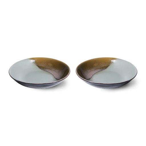 HKliving - 70s Ceramics: Small Trays, Atlas (Set of 2)