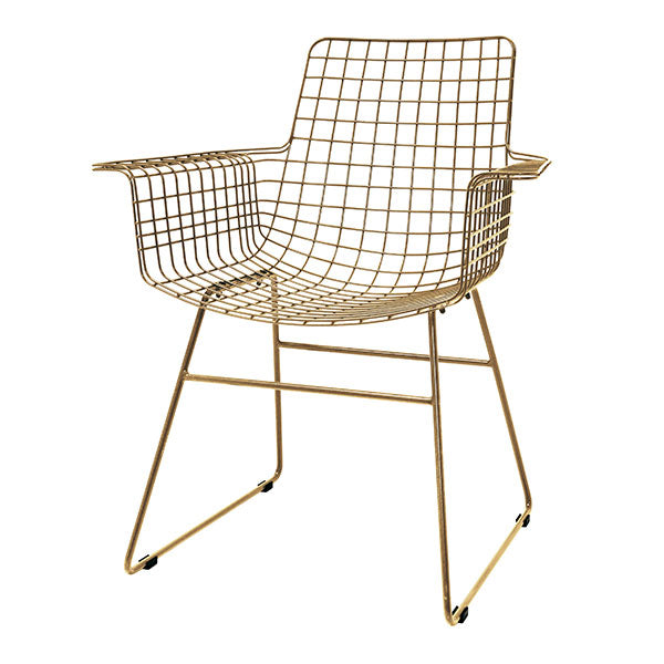 brass chair