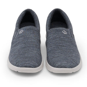 dark grey slip on shoes