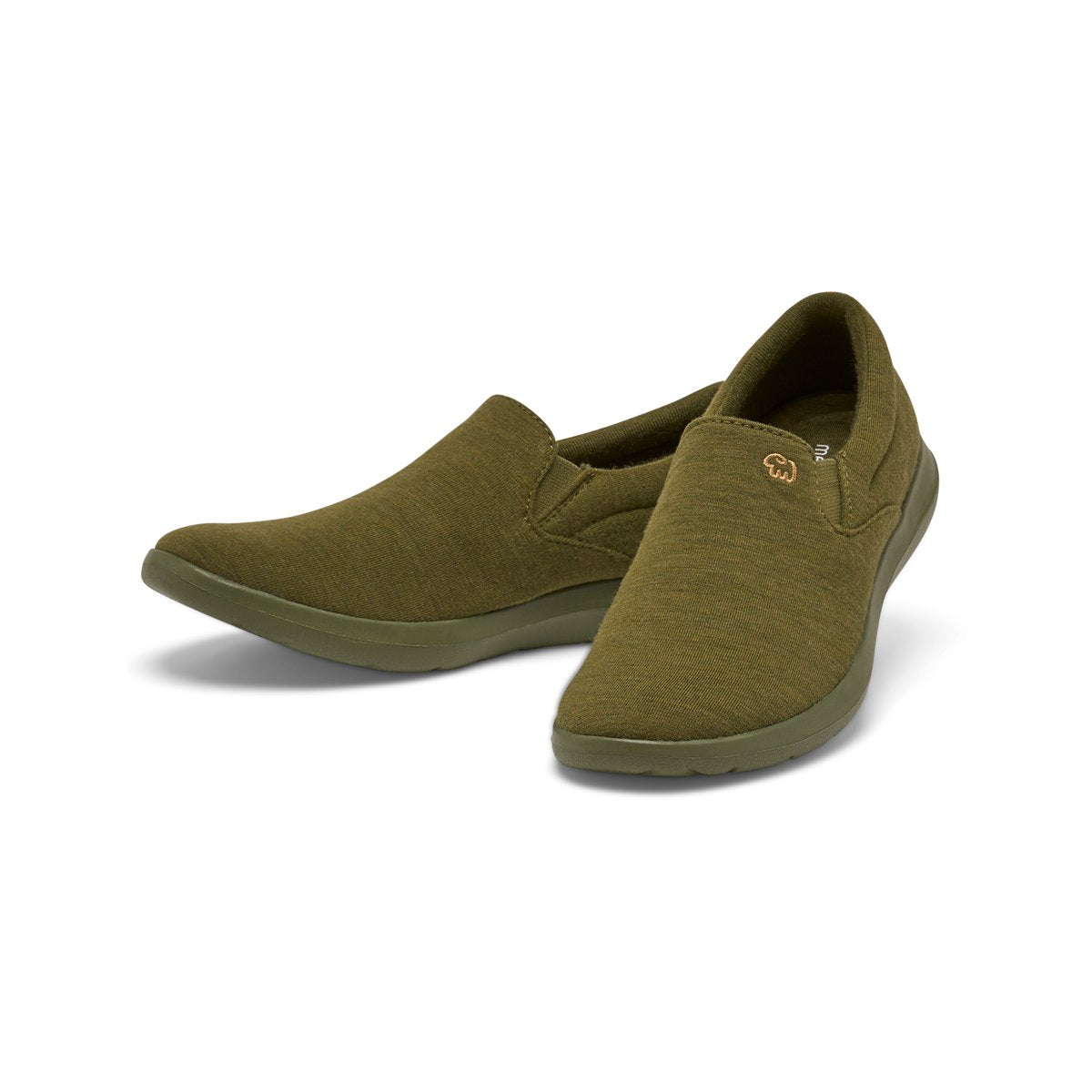 olive green womens slip on shoes