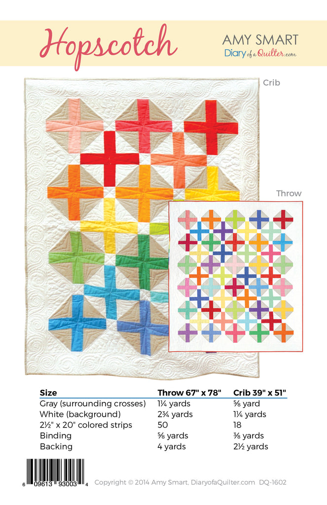 Hopscotch modern quilt pattern PDF VERSION – Amy Smart - Diary of a Quilter