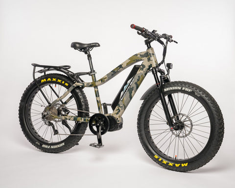 Bakcou Mule Electric Hunting Bike in camo paint