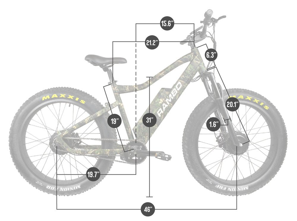 Rambo Krusader 500W Dual Hub Motor Electric Hunting Bike