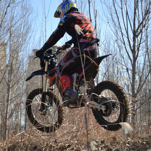 Dirt Bike Rider on the trail