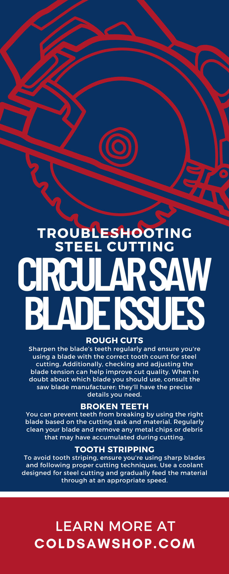 Troubleshooting Steel Cutting Circular Saw Blade Issues