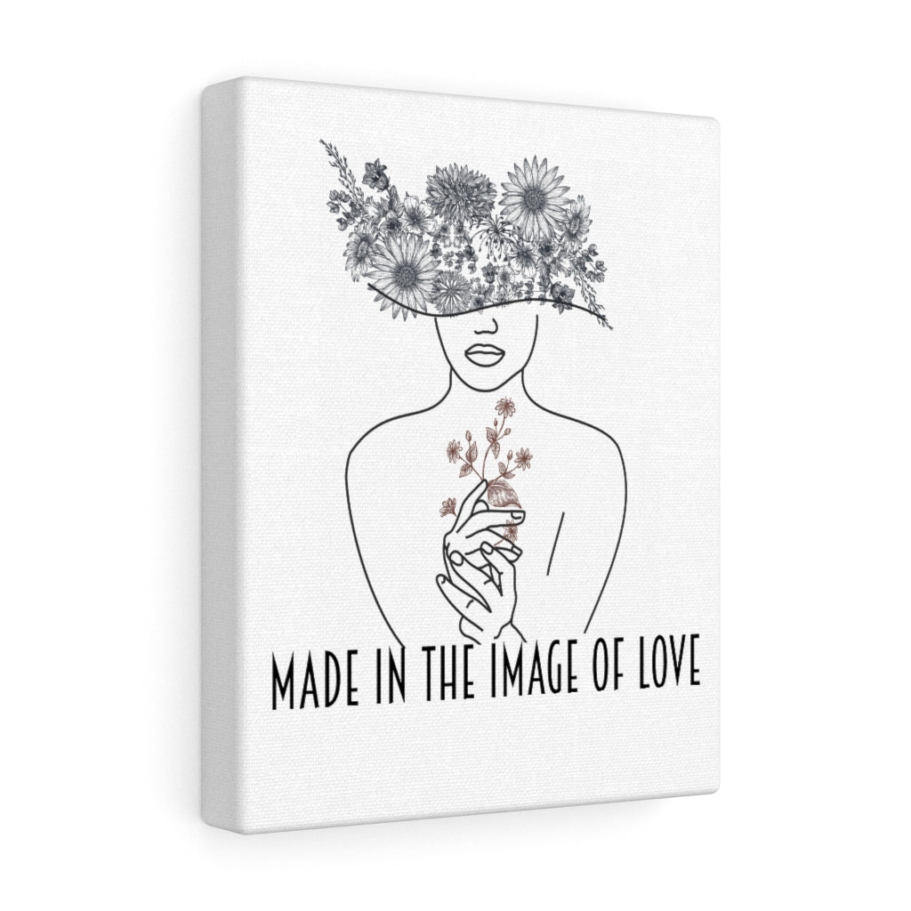 Canvas print bedroom, Original digital art, wall art, Made in the Image of Love, Christian store