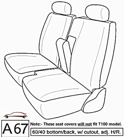 seat cover for toyota split bench 60 40 seats