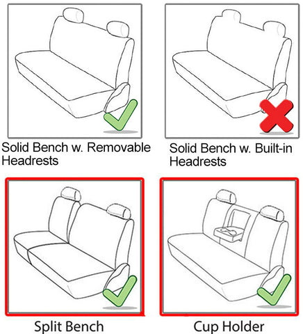realseatcovers rear bench seat covers