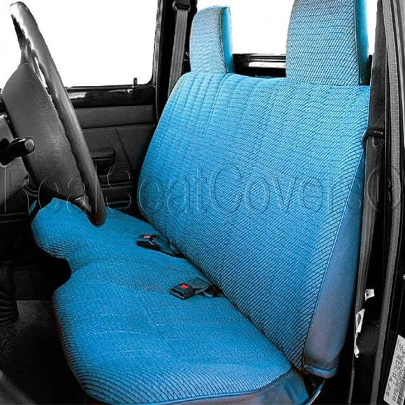 Bench Seat Cover A27 Molded Headrest Shifter Cutout for Pickup