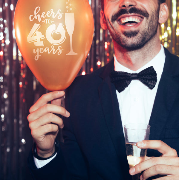 Download Cheers to 40 Years SVG file - 40th Birthday SVG - 40th Anniversary SVG - Queen SVG Bee