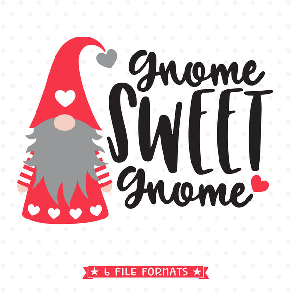 Download Valentines Day SVG - Gnome Sweet Gnome SVG file - Wood ...