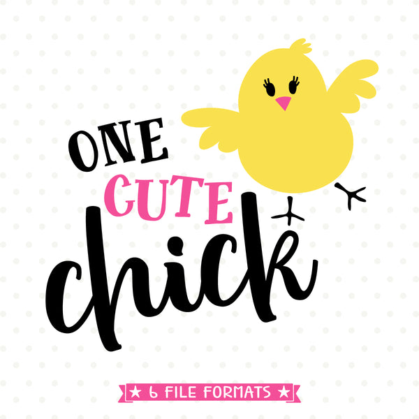 Download One Cute Chick SVG file - Easter SVG Design - Easter Chick ...