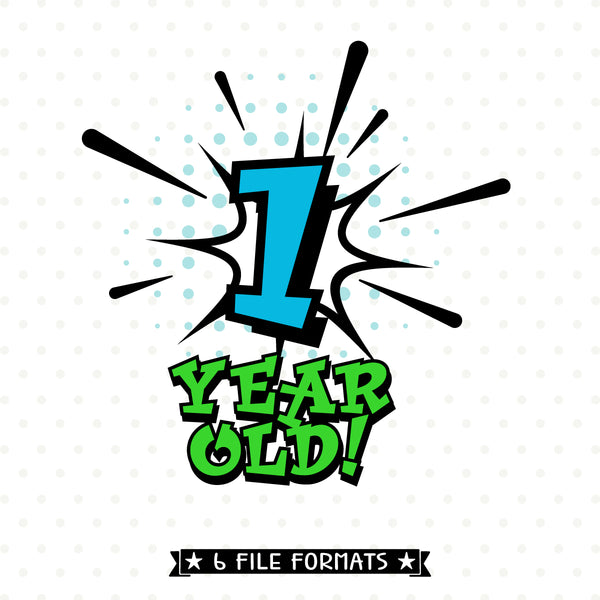Download Boys 1st Birthday SVG file - Superhero Birthday iron on ...