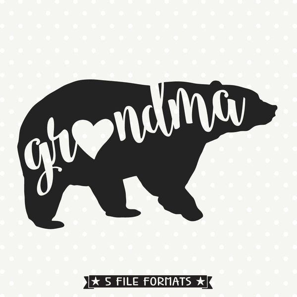 Download Grandma Bear SVG cut file - Bear Family svg file - Grandma ...