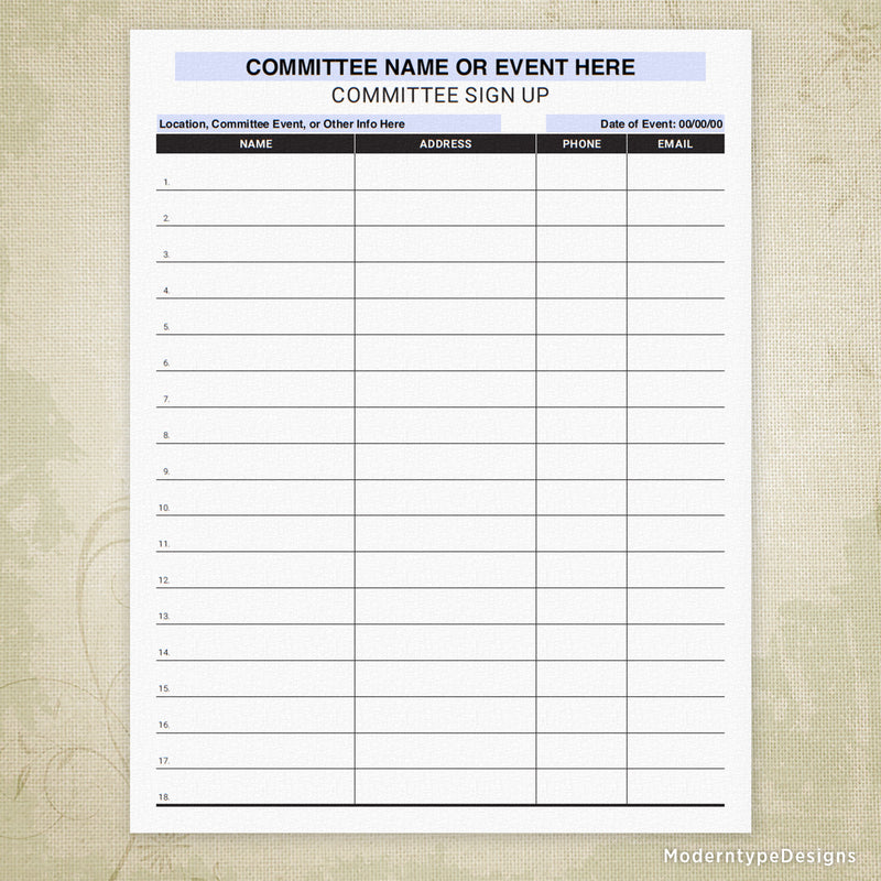 committee-sign-up-printable-form-personalized