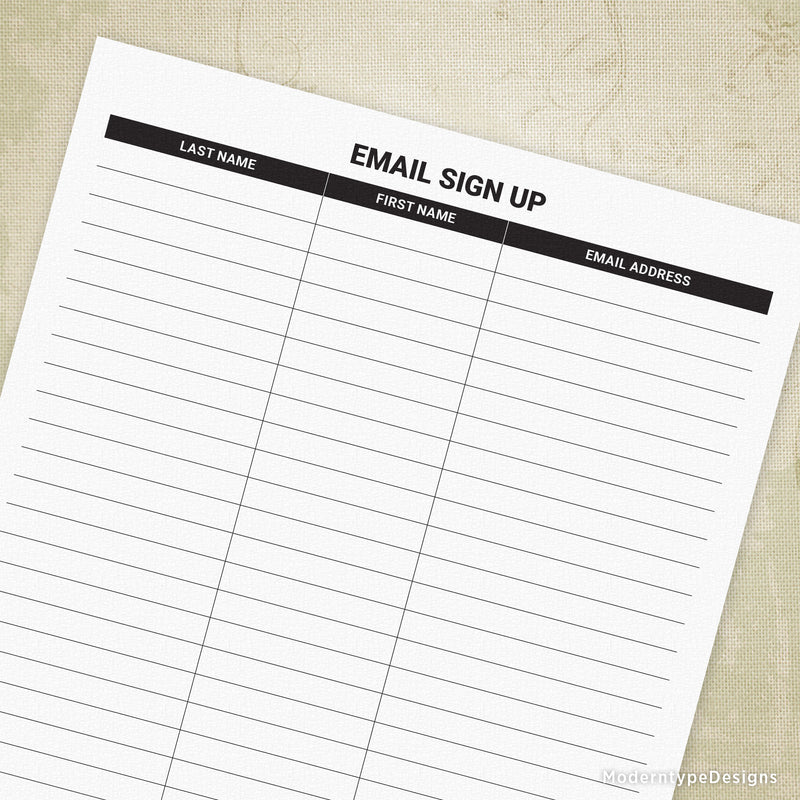 email-sign-up-sheet-printable-for-clipboard