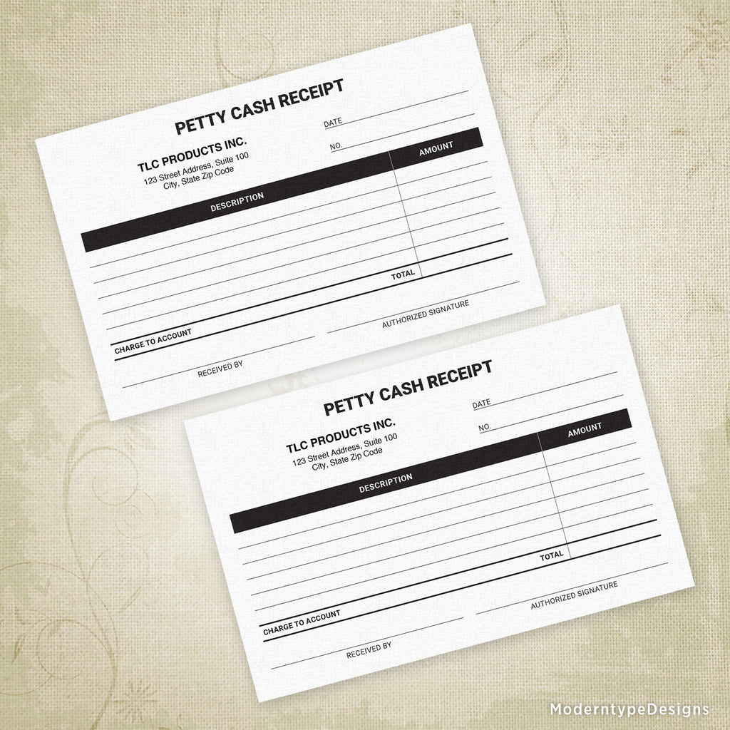 petty cash receipt printable personalized for 55 x 85 half sheet