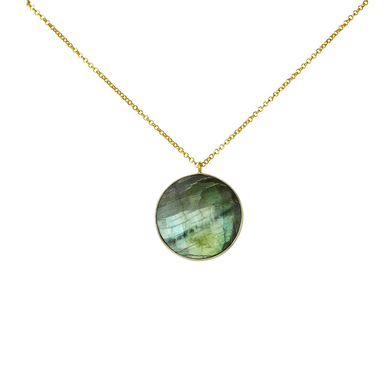 gold labradorite necklace