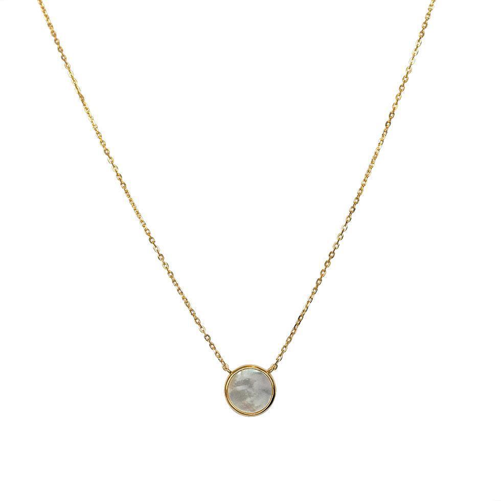 mother of pearl pendant necklace