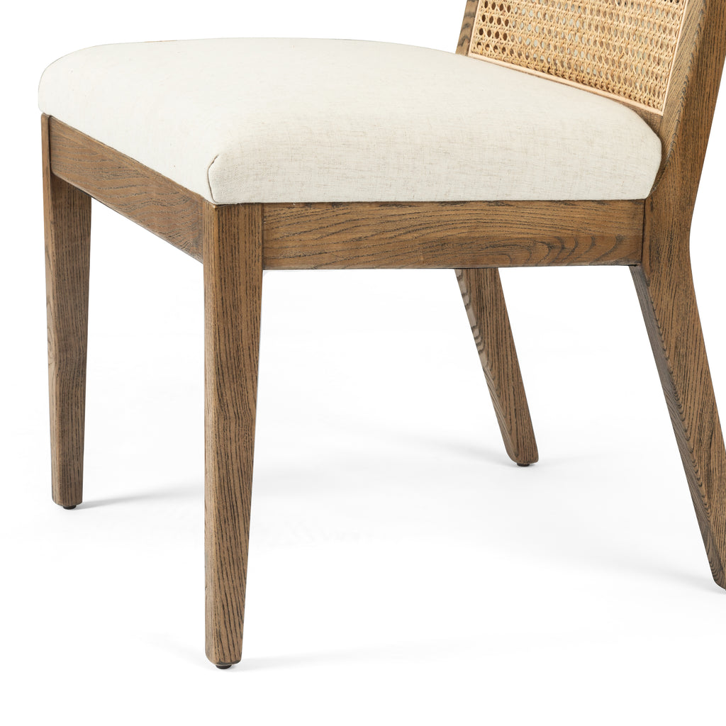 antonia cane armless dining chair