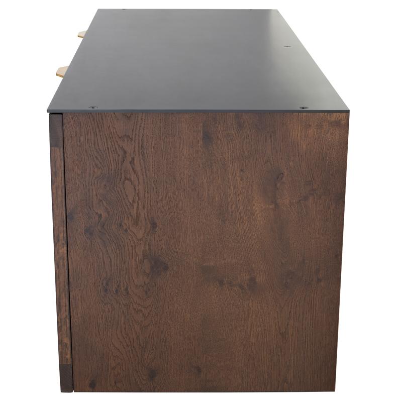Drift Smoked Sideboard Cabinet Black Top
