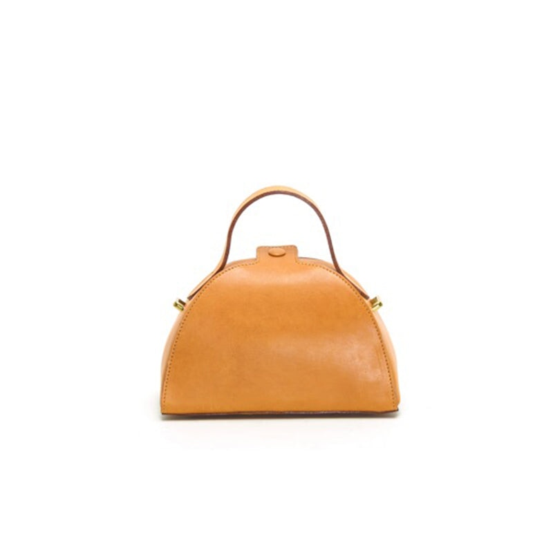 Fashion Retro Vegetable Tanned Cowhide Leather Crossbody Bag