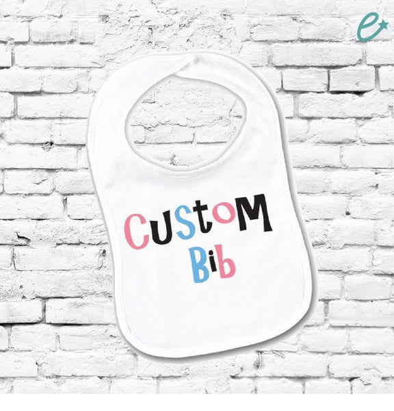 custom printed baby bibs