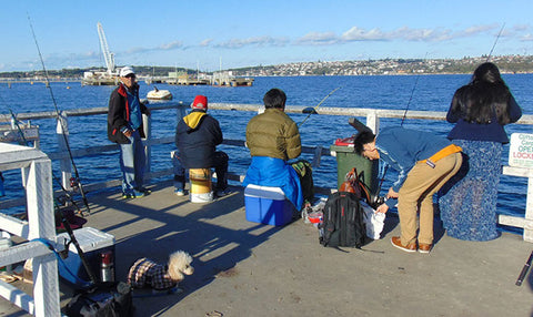 Clifton Gardens is constantly cluttered with fishermans tackle