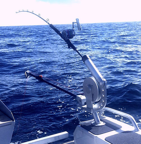 Downrigger fishing rod editorial image. Image of blue - 18434365