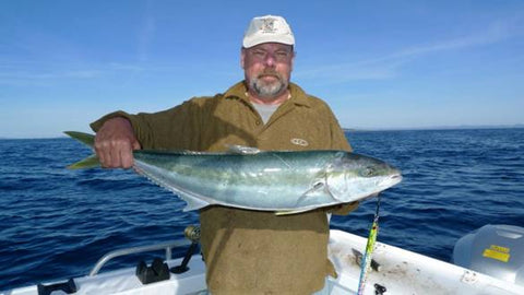 jigging Kingfish in a heavy current