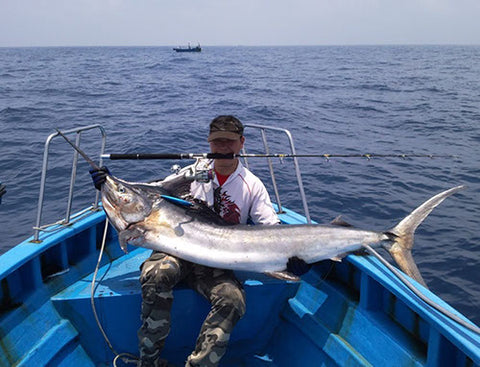 Marlin caught on the Ryobi warrior 8000 combo