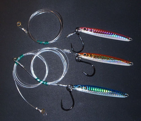 Downrigger Shop pre rigged 40 gram jigs ready to go