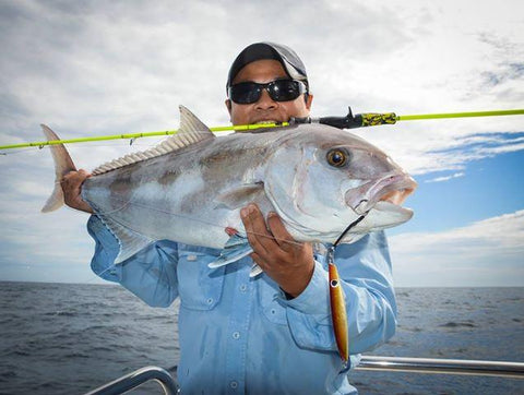 Tony with another Samson fish caught on a 50lb combo